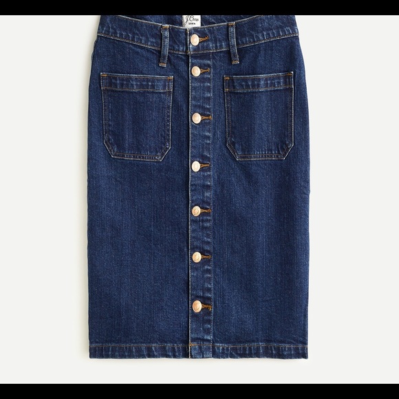 J. Crew Dresses & Skirts - J.Crew Denim Button Front Skirt.